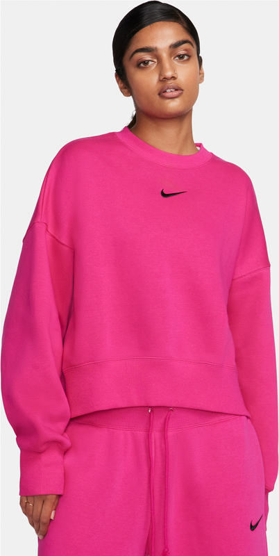 Różowa bluza Nike z dresówki