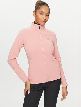 Różowa bluza ROSSIGNOL krótka w sportowym stylu bez kaptura