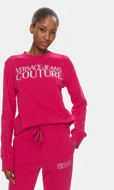 Różowa bluza Versace Jeans w młodzieżowym stylu
