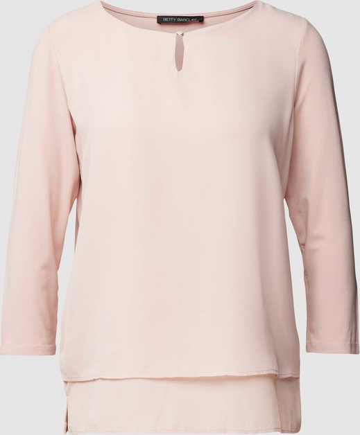 Różowa bluzka Betty Barclay z długim rękawem w stylu casual