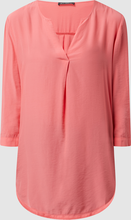Różowa bluzka Betty Barclay z długim rękawem w stylu casual
