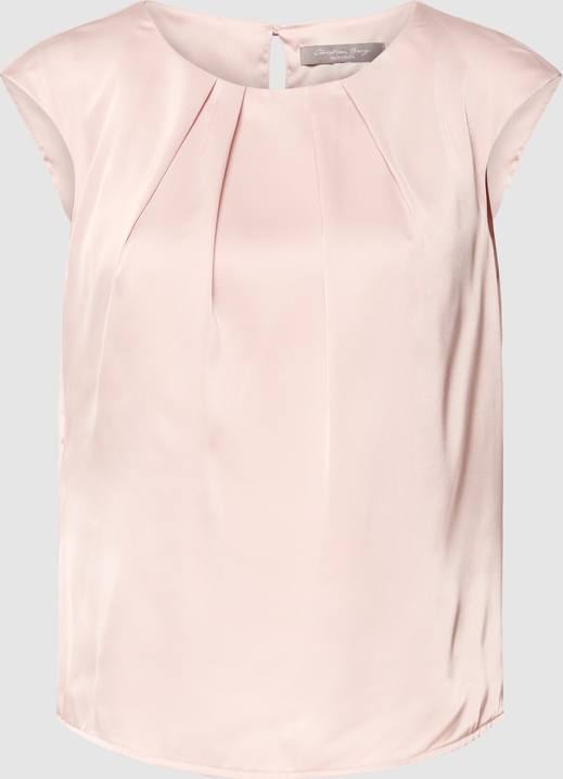 Różowa bluzka Christian Berg z krótkim rękawem