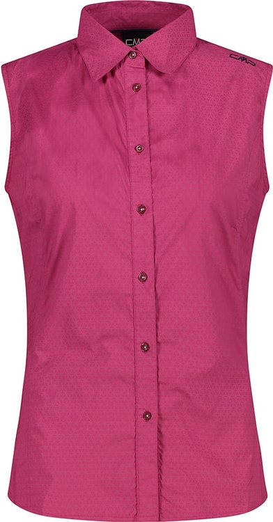 Różowa bluzka CMP bez rękawów w sportowym stylu