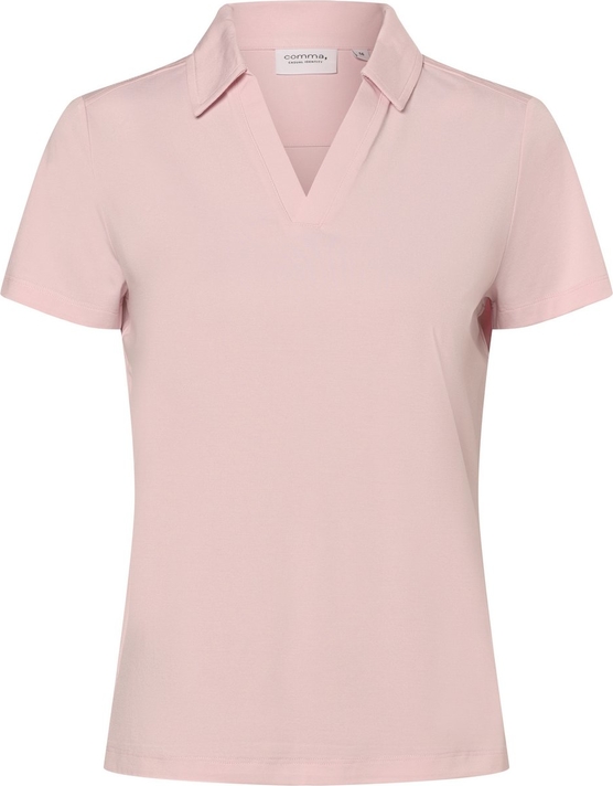 Różowa bluzka comma, z kołnierzykiem