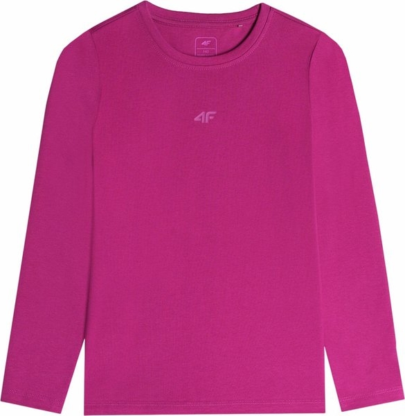 Różowa bluzka dziecięca 4F z bawełny