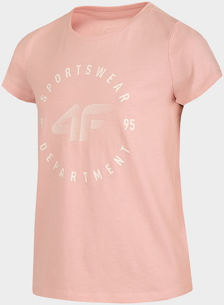 Różowa bluzka dziecięca 4F z tkaniny