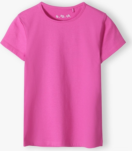Różowa bluzka dziecięca 5.10.15. dla dziewczynek z dzianiny