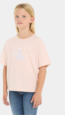 Różowa bluzka dziecięca Calvin Klein