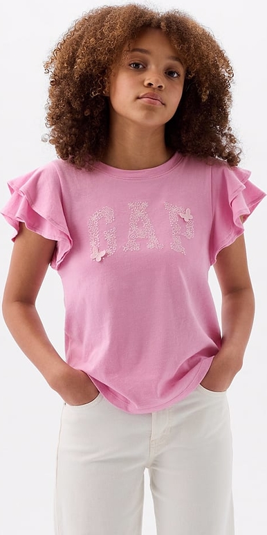 Różowa bluzka dziecięca Gap dla dziewczynek