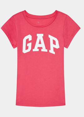 Różowa bluzka dziecięca Gap z krótkim rękawem