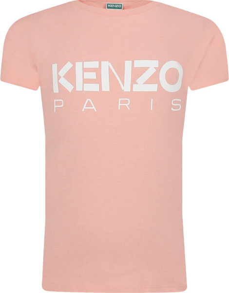 Różowa bluzka dziecięca Kenzo Kids z bawełny