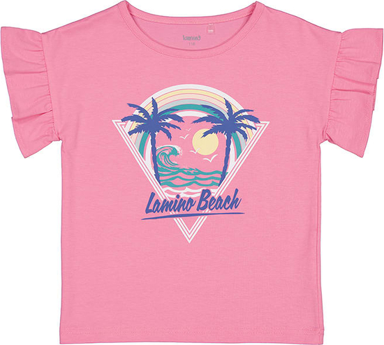 Różowa bluzka dziecięca Lamino dla dziewczynek