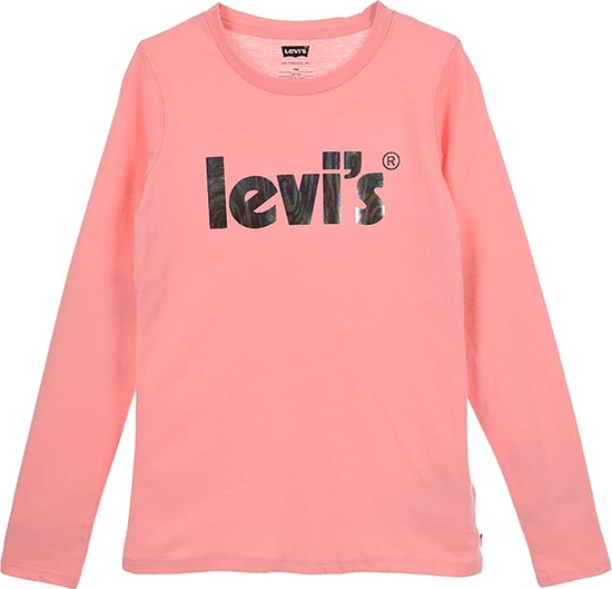 Różowa bluzka dziecięca Levis dla dziewczynek