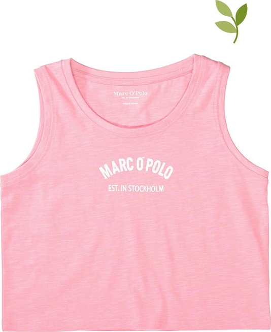 Różowa bluzka dziecięca Marc O'Polo dla dziewczynek z bawełny