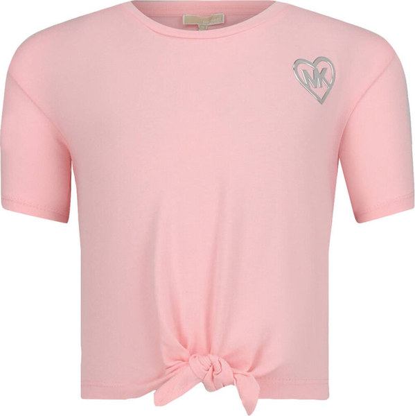 Różowa bluzka dziecięca Michael Kors Kids dla dziewczynek
