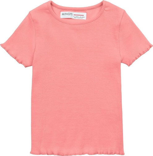 Różowa bluzka dziecięca Minoti z krótkim rękawem