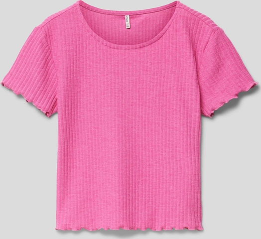 Różowa bluzka dziecięca Only z krótkim rękawem