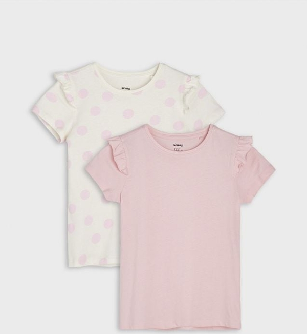 Różowa bluzka dziecięca Sinsay dla dziewczynek z bawełny