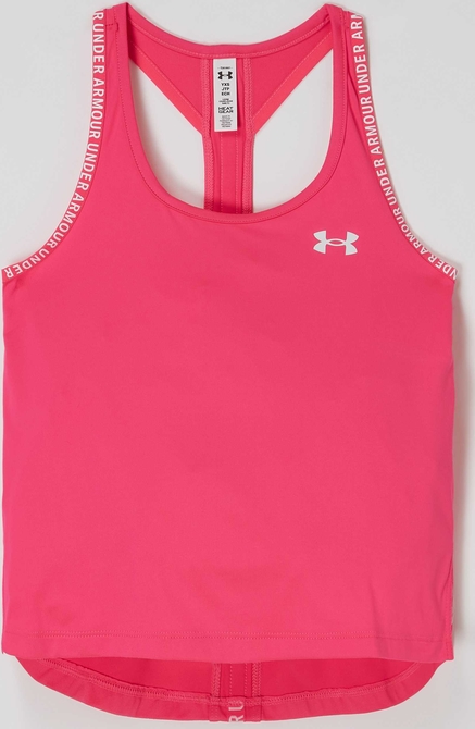 Różowa bluzka dziecięca Under Armour dla dziewczynek na ramiączkach