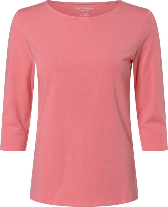 Różowa bluzka Franco Callegari z bawełny