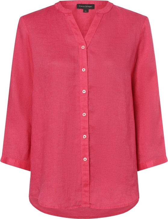 Różowa bluzka Franco Callegari z lnu