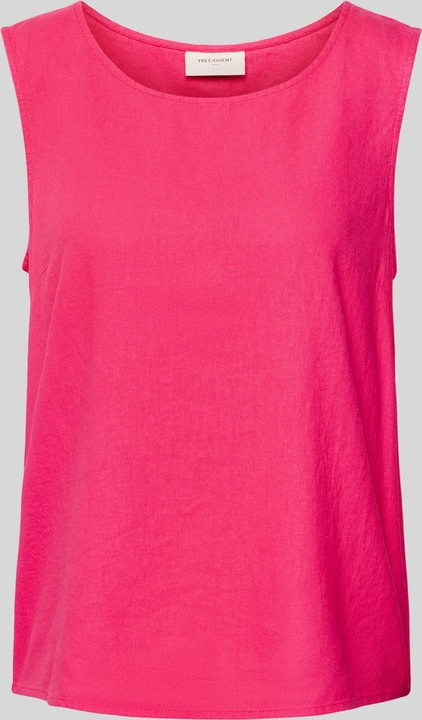 Różowa bluzka Free/quent na ramiączkach w stylu casual