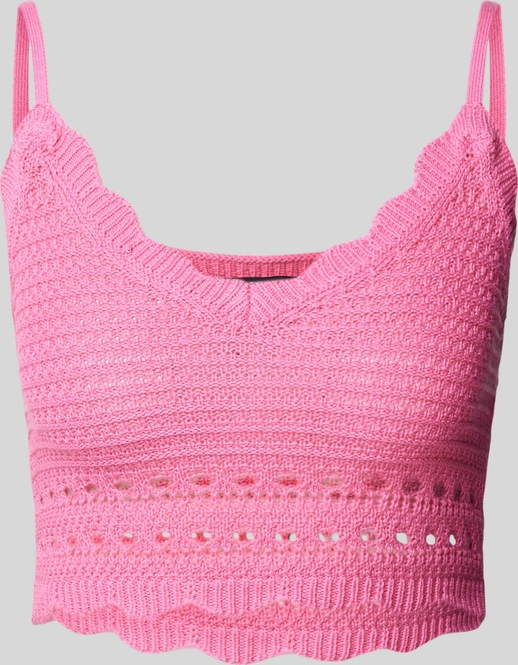 Różowa bluzka Gina Tricot w stylu casual z bawełny