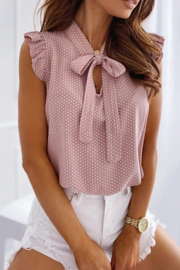 Różowa bluzka IVET w stylu casual