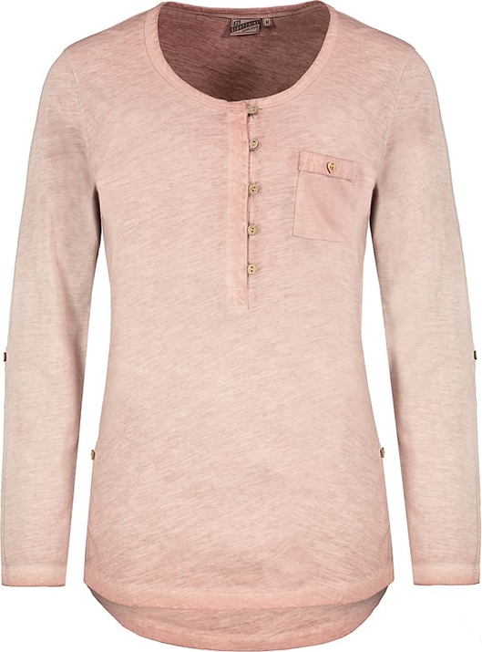 Różowa bluzka Limango Polska z bawełny