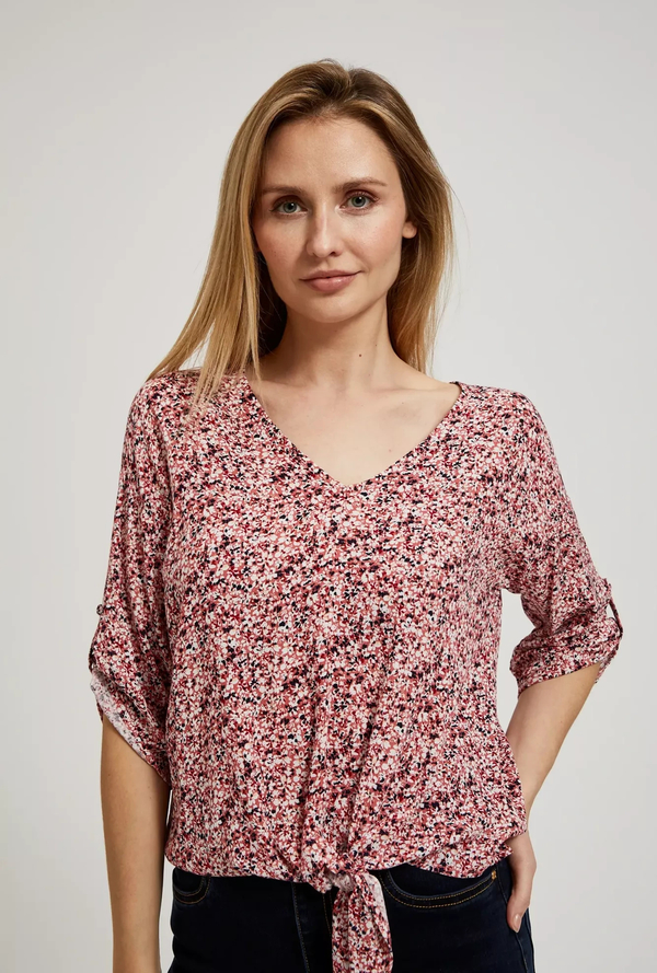 Różowa bluzka Moodo.pl z nadrukiem