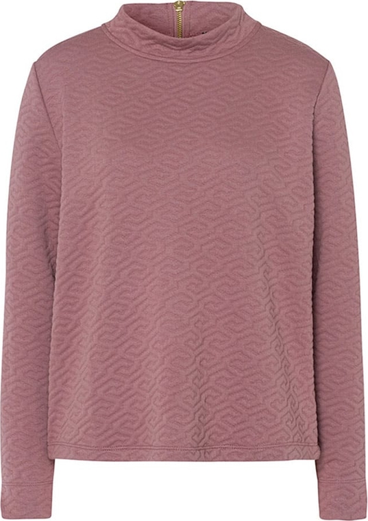 Różowa bluzka More & More w stylu casual