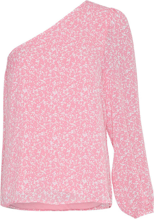 Różowa bluzka Moss Copenhagen z długim rękawem