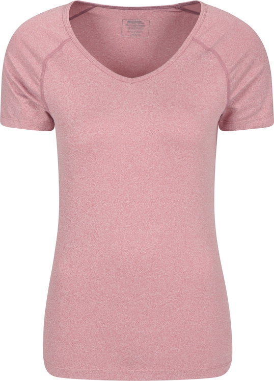 Różowa bluzka Mountain Warehouse z okrągłym dekoltem w stylu casual