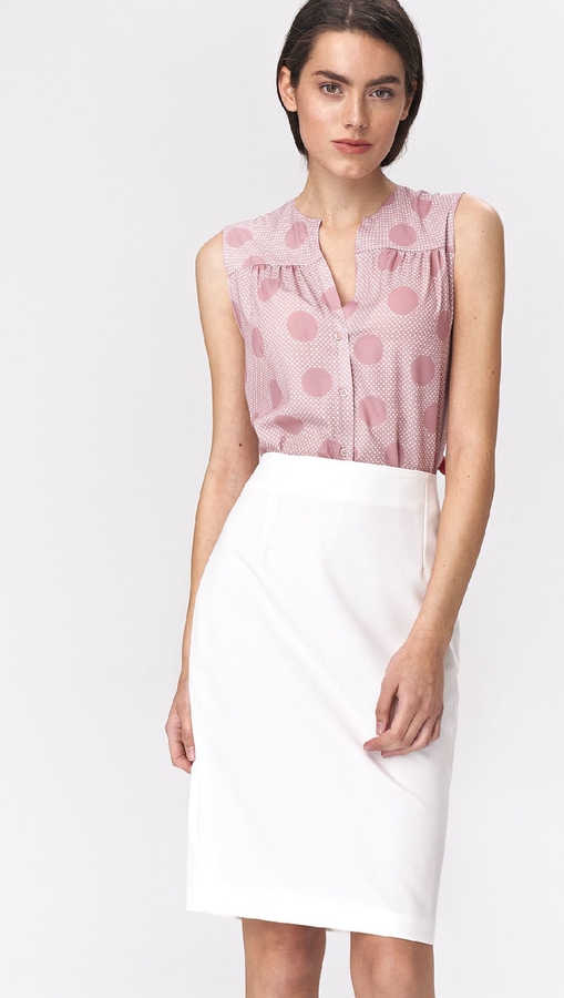Różowa bluzka Nife w stylu casual