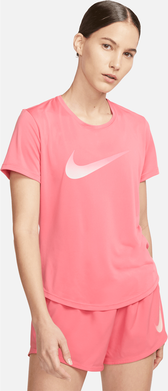 Różowa bluzka Nike z okrągłym dekoltem