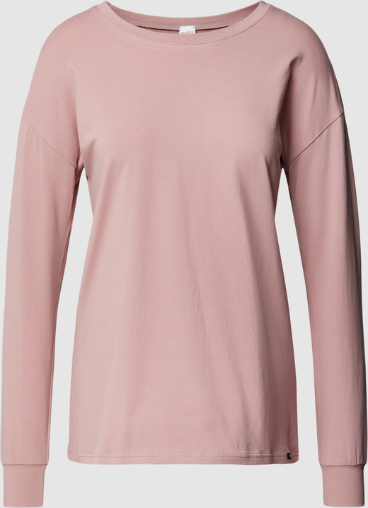 Różowa bluzka Skiny w stylu casual z okrągłym dekoltem