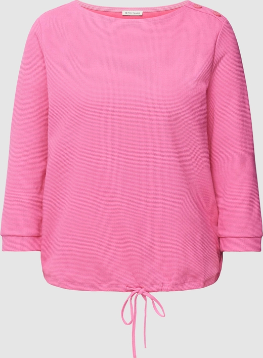Różowa bluzka Tom Tailor z bawełny