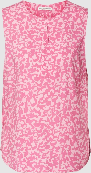 Różowa bluzka Tom Tailor z okrągłym dekoltem w stylu casual