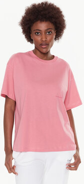 Różowa bluzka Trussardi z krótkim rękawem