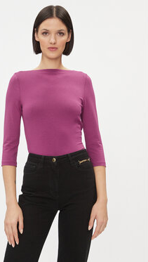 Różowa bluzka Vero Moda w stylu casual z długim rękawem