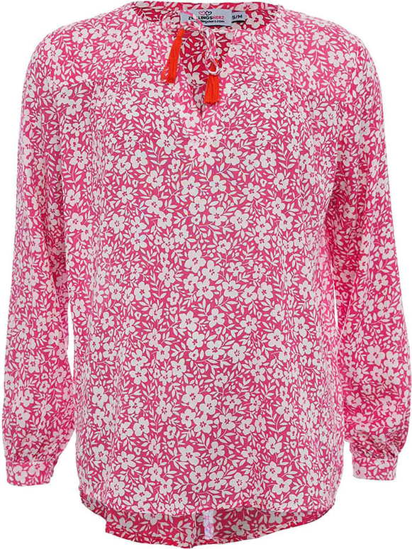 Różowa bluzka Zwillingsherz w stylu casual