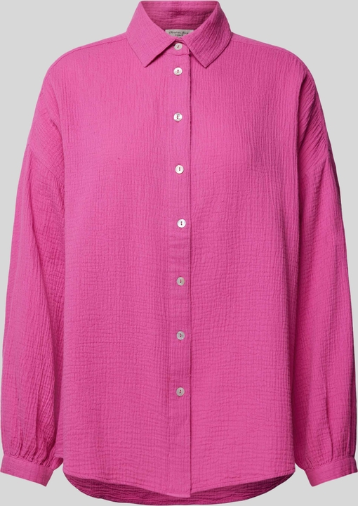 Różowa koszula Christian Berg Woman w stylu casual z bawełny