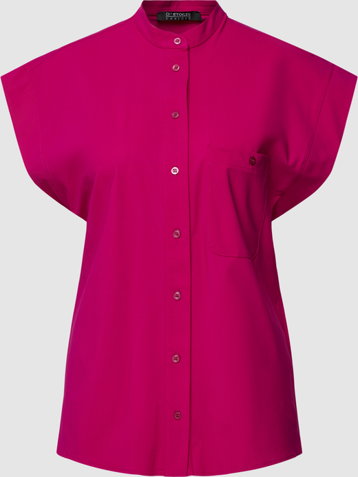 Różowa koszula D´etoiles Casiope w stylu casual z krótkim rękawem
