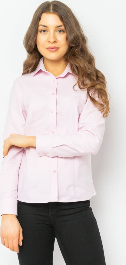 Różowa koszula Di Selentino w stylu casual z bawełny