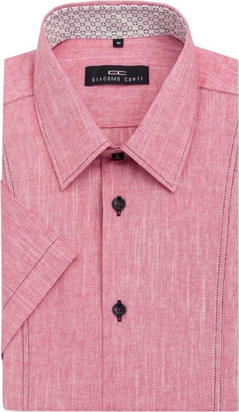 Różowa koszula Giacomo Conti z bawełny