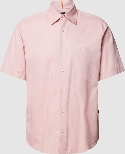 Różowa koszula Hugo Boss w stylu casual