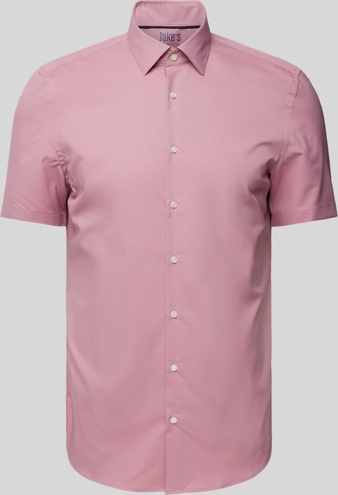 Różowa koszula Jake*s Slim Fit w stylu casual
