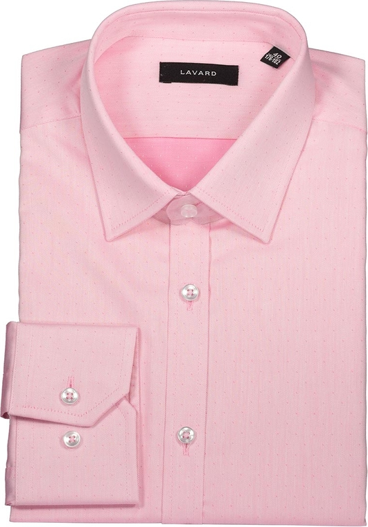 Różowa koszula Lavard z bawełny