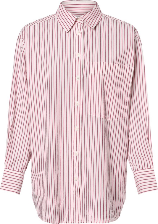 Różowa koszula Marc O'Polo DENIM z bawełny