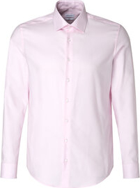 Różowa koszula Seidensticker z długim rękawem